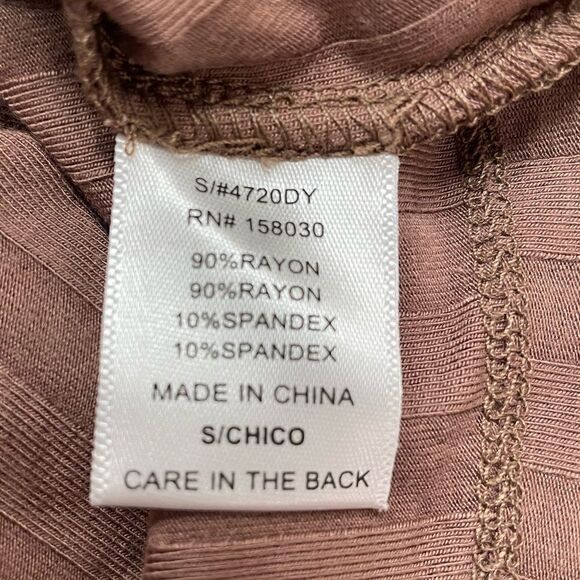 Love tree brown ribbed Dress sz S - Picture 4 of 6